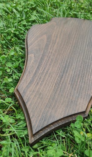 gímszarvas trófea fa alátét 08